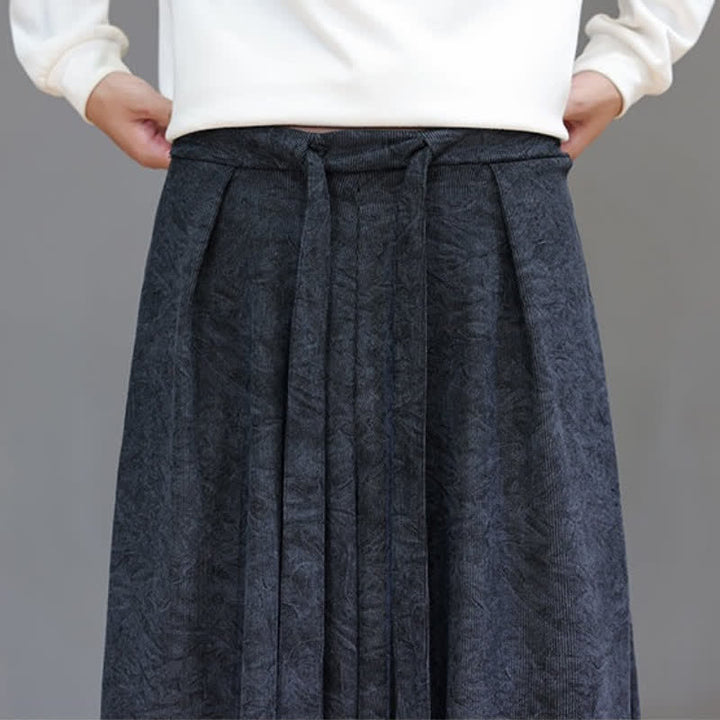 Buddha Stones Pantaloni da uomo a gamba larga in velluto a coste, stile vintage, con coulisse, per autunno/inverno. - image 19