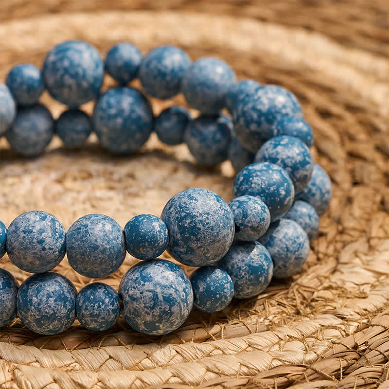 Buddha Stones Decorazione da appendere con doppia nappa di perline di legno rustico, stile Mindful Living. - image 23