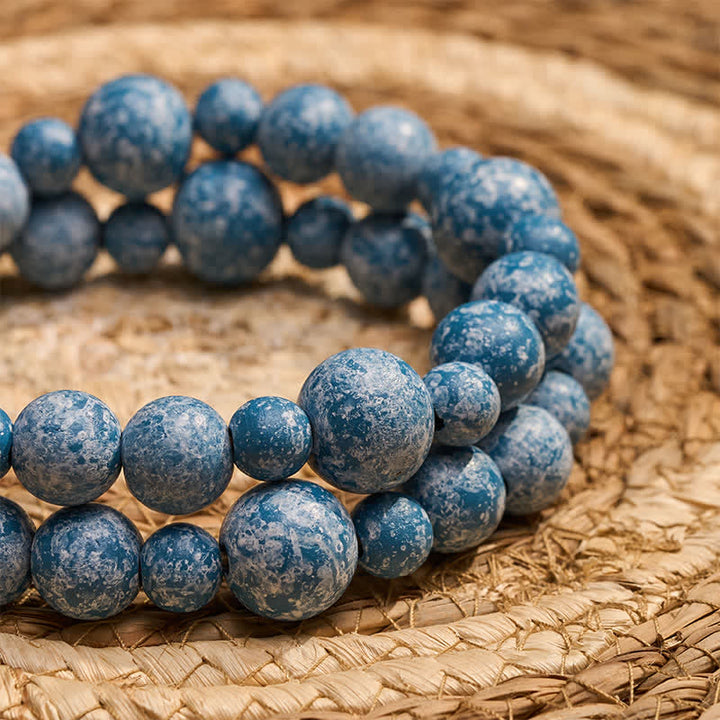 Buddha Stones Decorazione da appendere con doppia nappa di perline di legno rustico, stile Mindful Living. - image 23