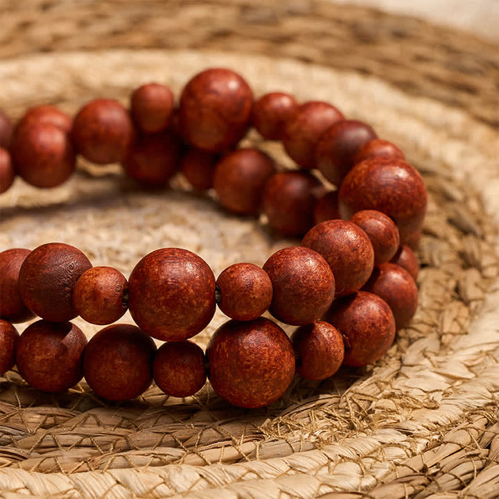 Buddha Stones Decorazione da appendere con doppia nappa di perline di legno rustico, stile Mindful Living. - image 15