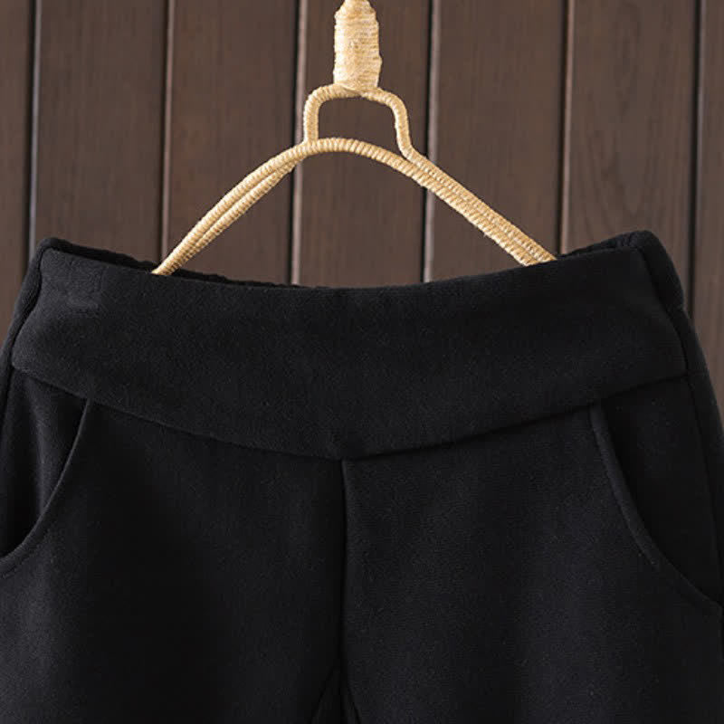 Buddha Stones Pantaloni invernali casual in cotone tinta unita, modello alla caviglia da donna, affusolati con tasca - image 1