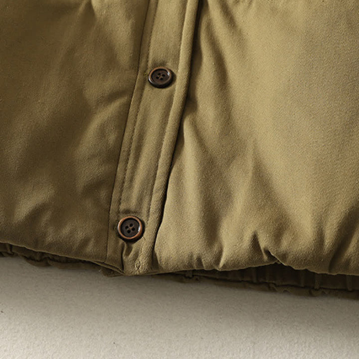 Buddha Stones Canotta da donna casual autunno/inverno con bottoni e tasche. - image 19