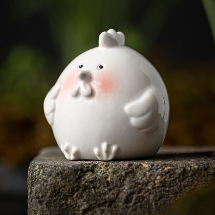 Buddha Stones Decorazione rotonda in ceramica con animale dello zodiaco cinese, simbolo di purezza. - image 19