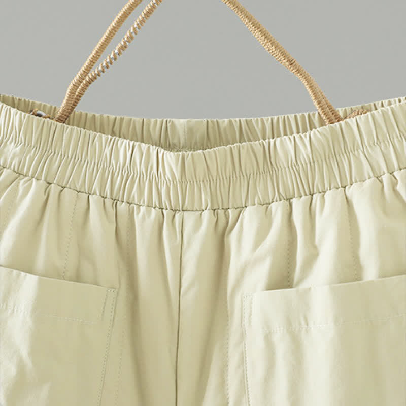 Buddha Stones Pantaloni casual basici da donna a gamba dritta con tasche, ideali per autunno/inverno. - image 12