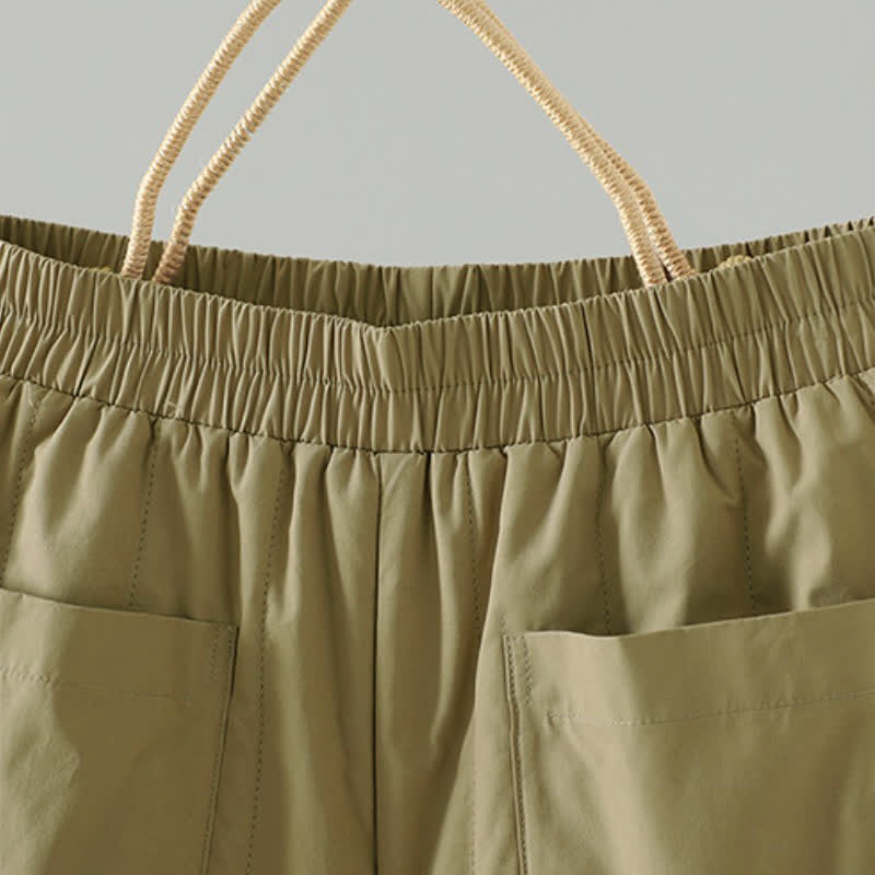 Buddha Stones Pantaloni casual basici da donna a gamba dritta con tasche, ideali per autunno/inverno. - image 1