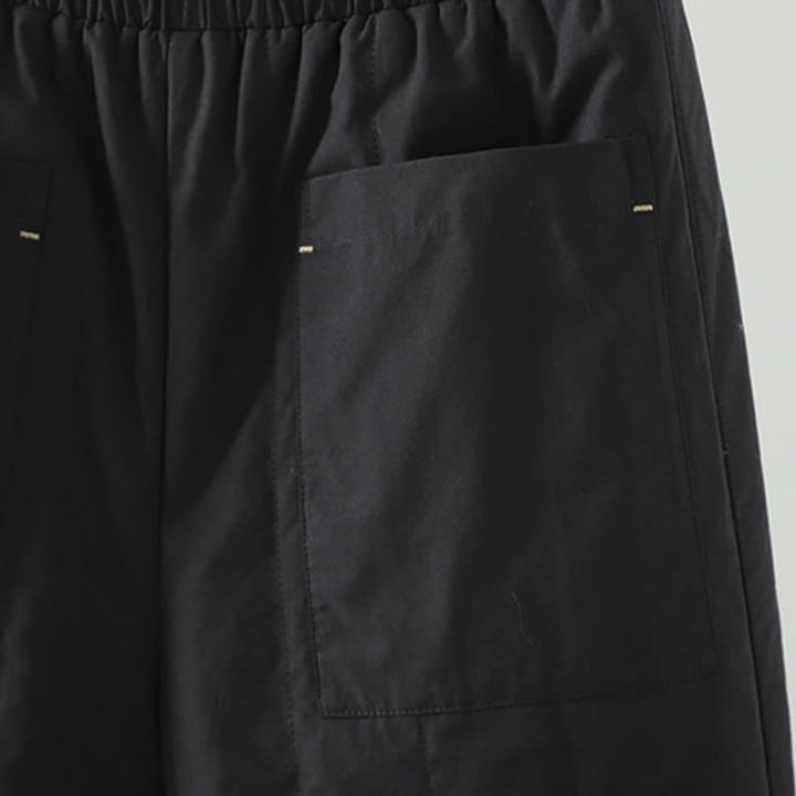 Buddha Stones Pantaloni casual basici da donna a gamba dritta con tasche, ideali per autunno/inverno. - image 7