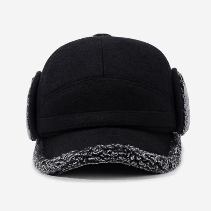 Buddha Stones Cappello da uomo stile baseball con paraorecchie in peluche invernale - image 3