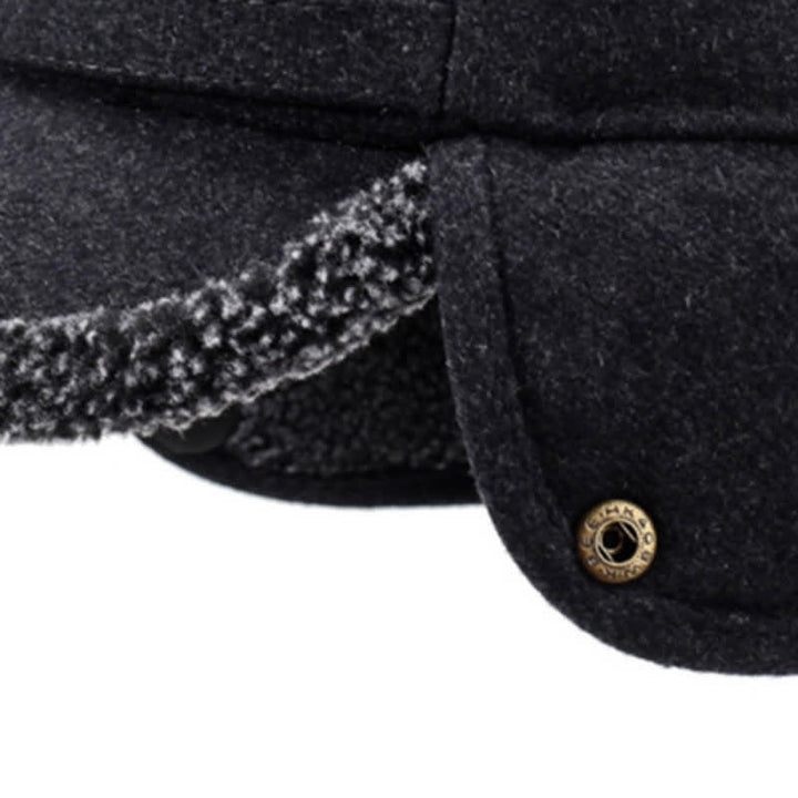 Buddha Stones Cappello da uomo stile baseball con paraorecchie in peluche invernale - image 9