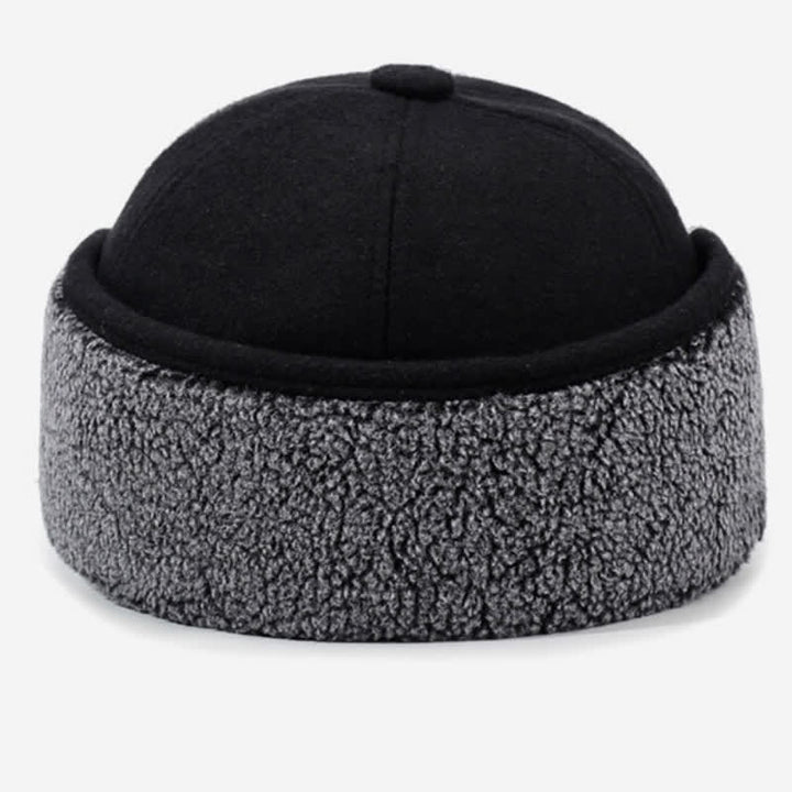 Buddha Stones Cappello da uomo stile baseball con paraorecchie in peluche invernale - image 5