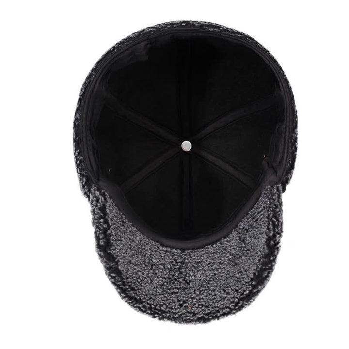 Buddha Stones Cappello da uomo stile baseball con paraorecchie in peluche invernale - image 6