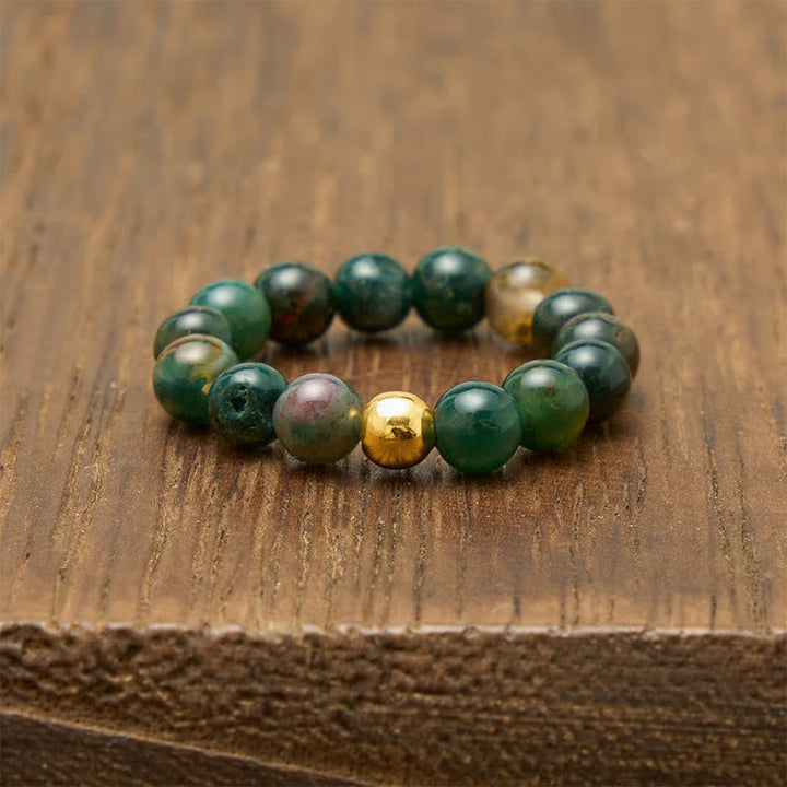 Buddha Stones Anello relax in amazzonite, diaspro e agata indiana, composto da 3 pezzi. - image 10