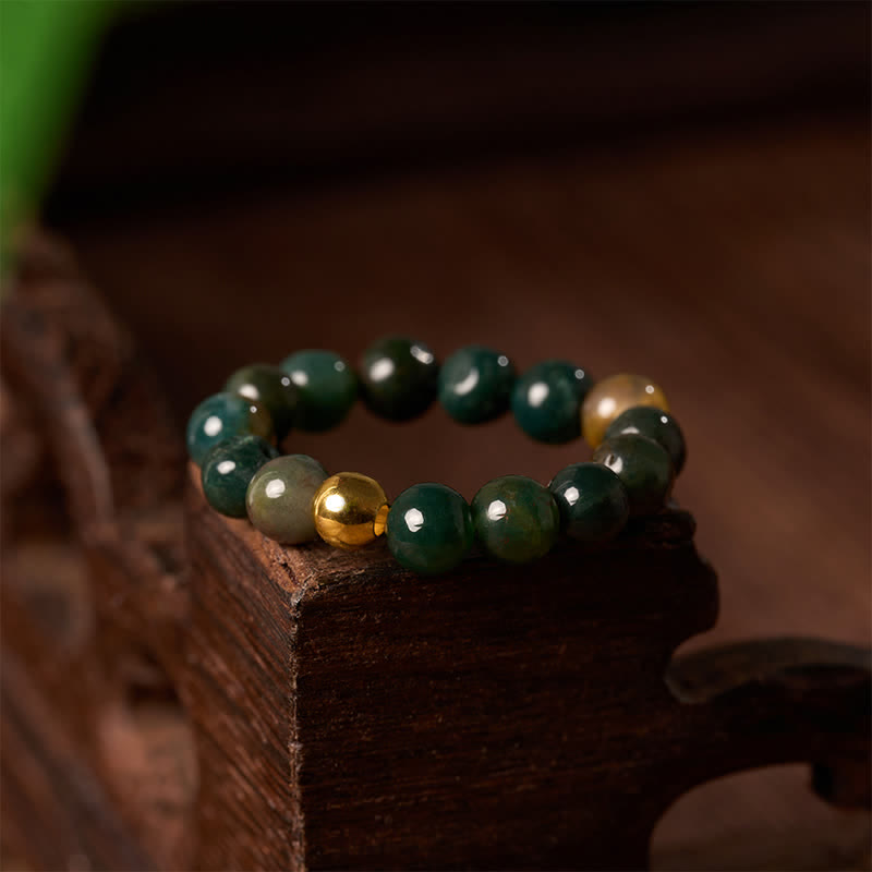Buddha Stones Anello relax in amazzonite, diaspro e agata indiana, composto da 3 pezzi. - image 11