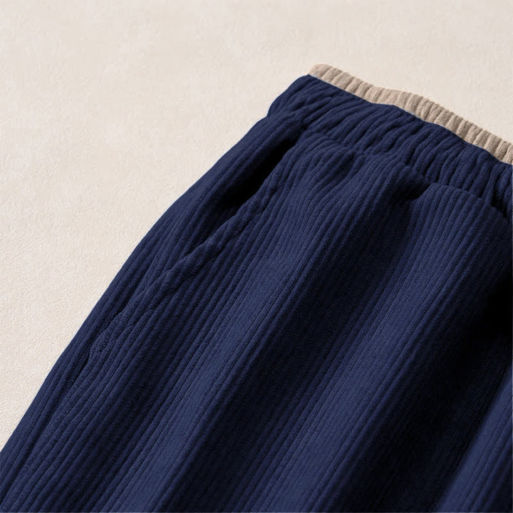 Pantaloni da donna con coulisse in cotone e lino casual tinta unita Buddha Stones con tasche - image 15