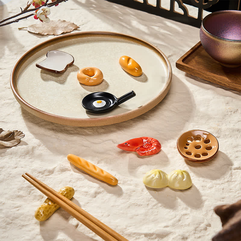 Buddha Stones Mini porta bacchette in ceramica stile alimentare - image 1