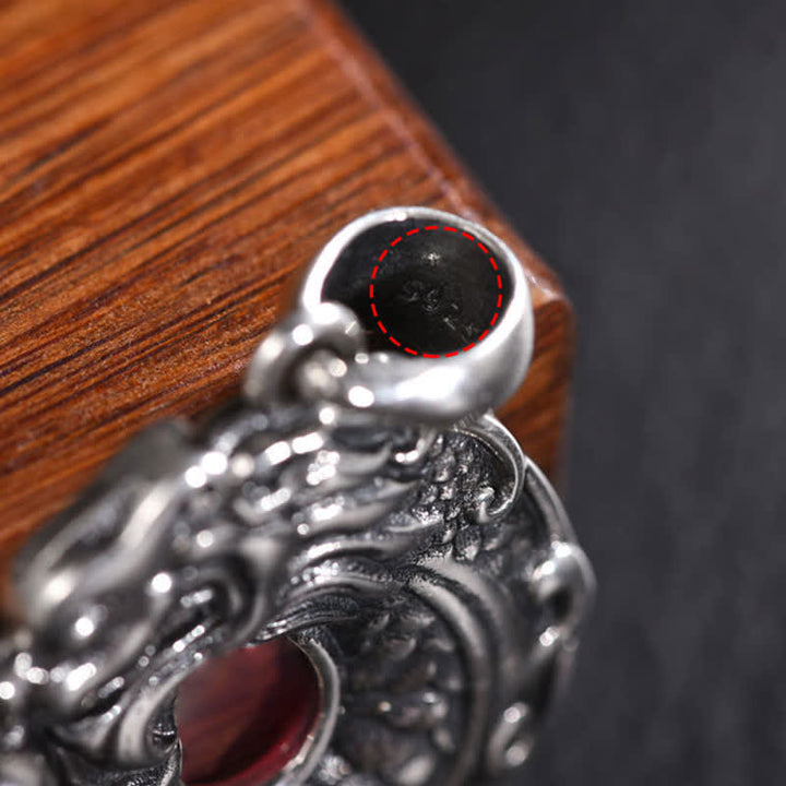 Buddha Stones Koi Fish Drago Pace Fibbia Ricchezza Collana Pendente - image 13