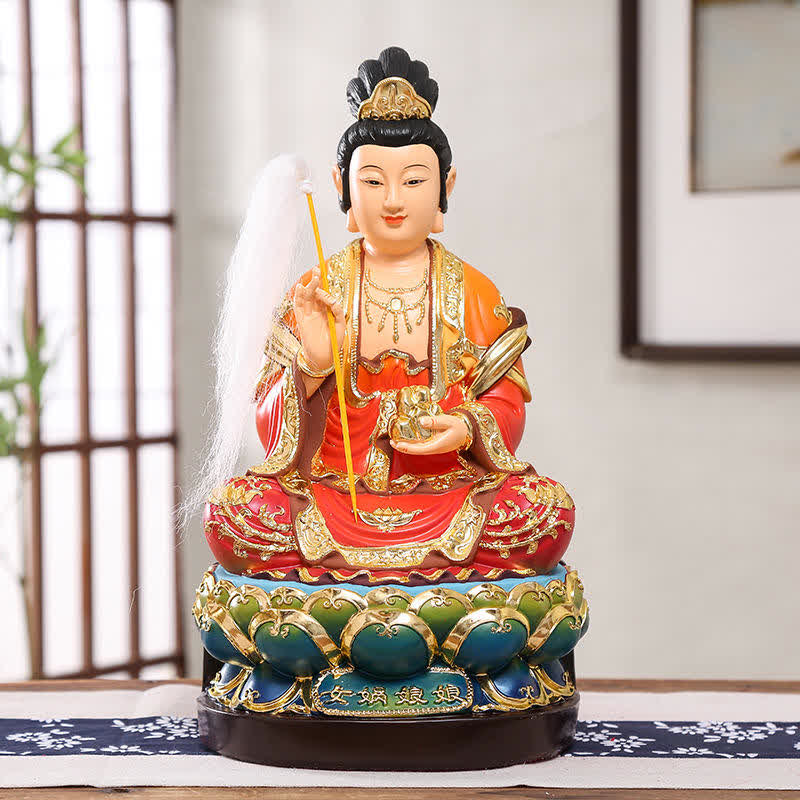 Statua in resina protettiva Bodhisattva Nuwa Decorazione per la casa