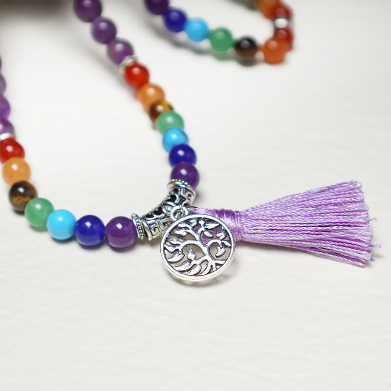 Buddha Stones, cristalli curativi, Mala, perline da preghiera, 108 bracciali multistrato per meditazione e guarigione