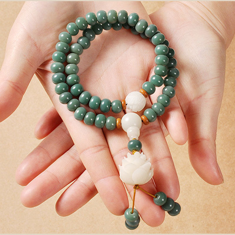 Braccialetto di successo Buddha Stones Lotus Cyan Bodhi Seed - image 2