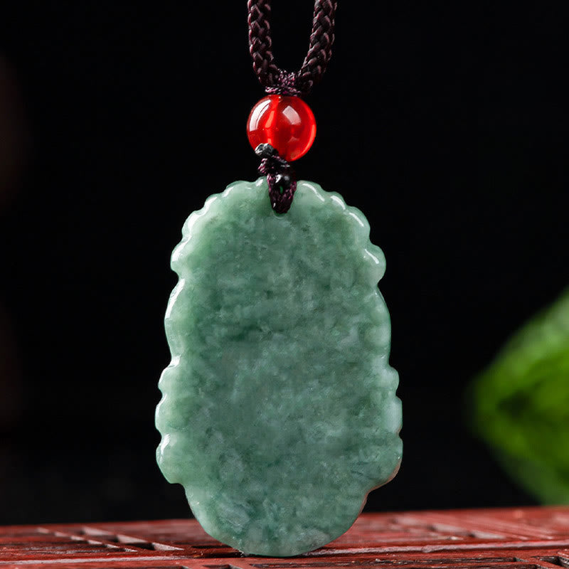 Collana con ciondolo Buddha Stones Natural Jade 12 Zodiaco Cinese Prosperità - image 12