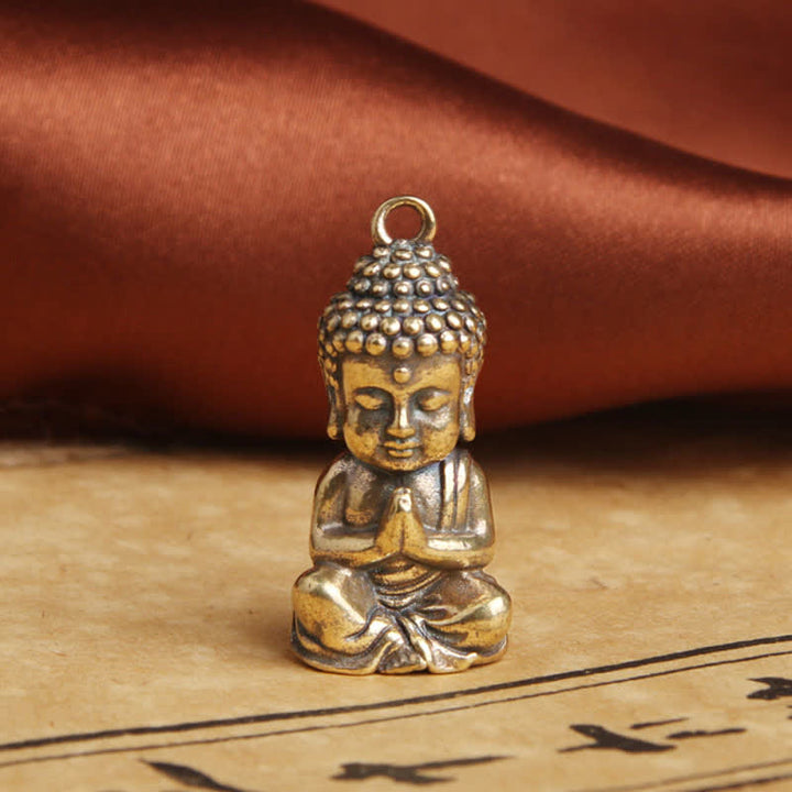 Portachiavi con ciondolo in rame con compassione del Buddha - 14,5*31 mm - image 0
