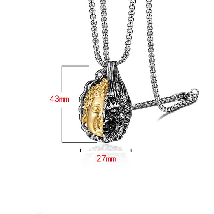 Buddha Stones Collana potente metà Buddha metà diavolo - image 5
