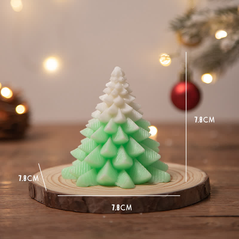 Candela profumata in cera di soia per albero di Natale, regalo per familiari e amici