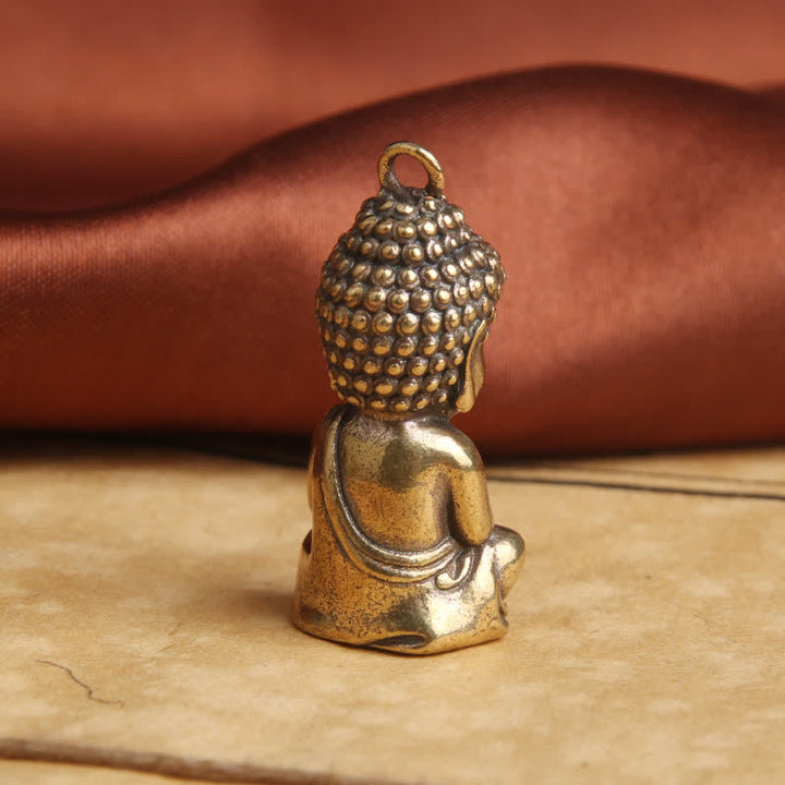 Portachiavi con ciondolo in rame con compassione del Buddha