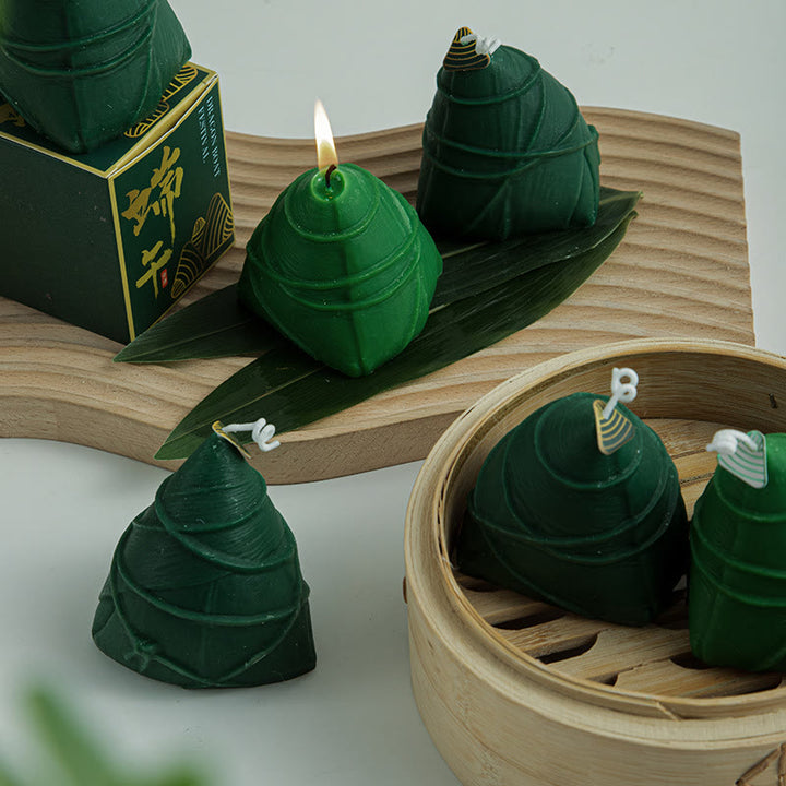 Buddha Stones Dragon Boat Festival Zongzi Modello Candela Profumata Regalo Per Famiglia Amici