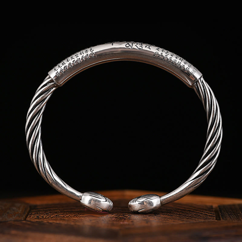 Braccialetto con polsino in Buddha Stones tibetana Om Mani Padme Hum Heart Sutra Purezza - image 7