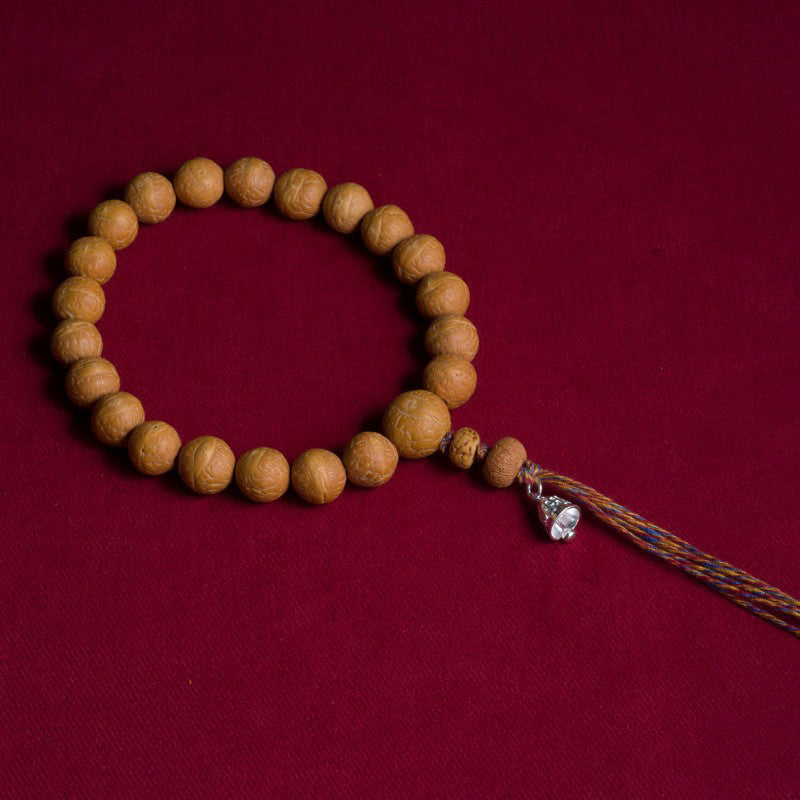 Buddha Stones Bodhi Seme Fortuna Auspicio Mala da polso Nappa Mala tascabile