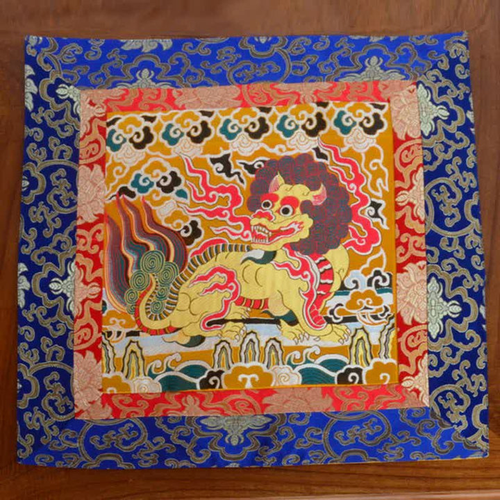 Tappetino per altare di preghiera Fengshui Kirin, tappetino per meditazione curativa, simbolo di buon auspicio
