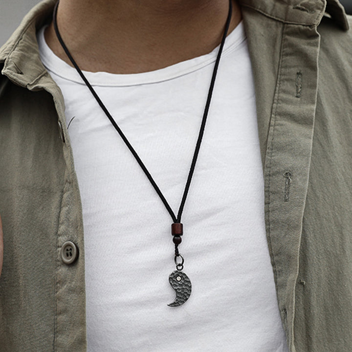 Collana con ciondolo in argento sterling 990 Buddha Stones, equilibrio Yin Yang e armonia - image 7