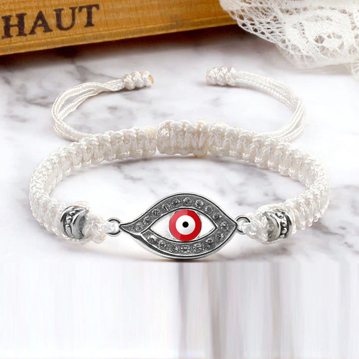 Braccialetto di corda Buddha Stones Evil Eye Keep Away Evil Spirits