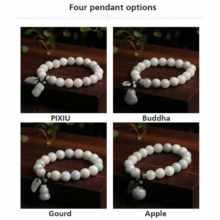 Braccialetto di successo Buddha Stones Natural Jade Pi Xiu Buddha Zucca Mela