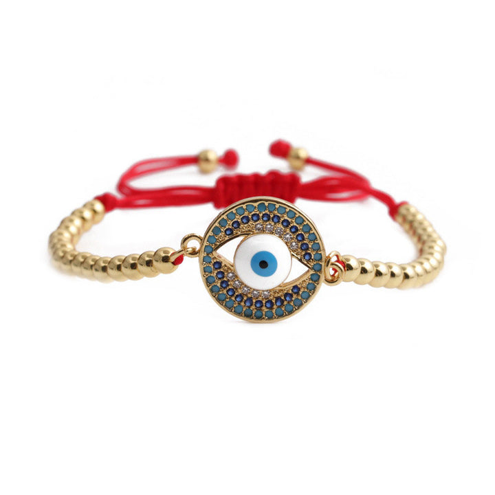 Braccialetto di protezione con corda rossa contro il malocchio Buddha Stones