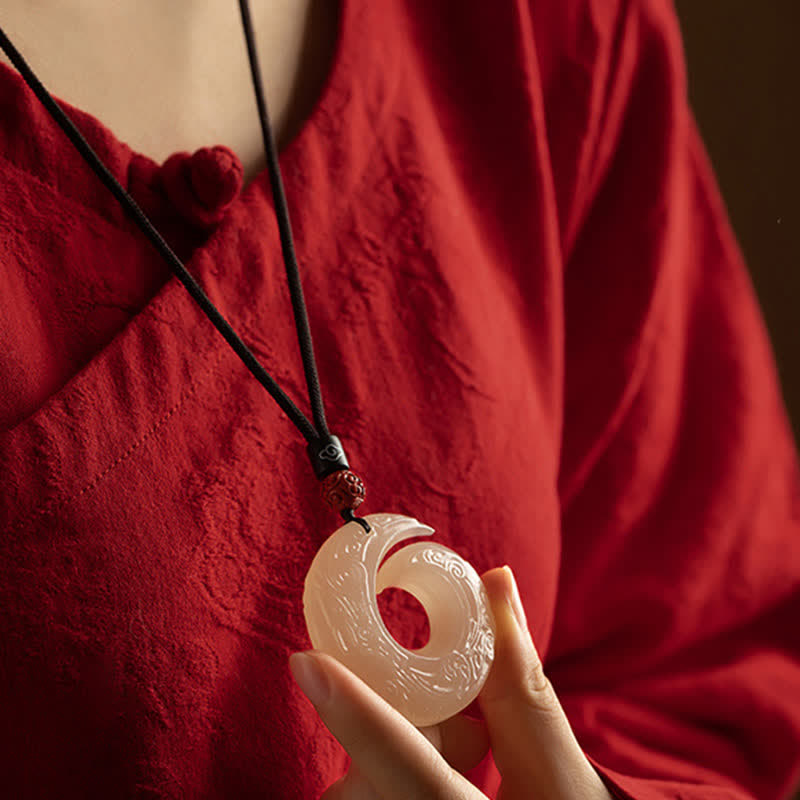 Collana con Buddha Stones, ciondolo in pietra di pace, ciondolo in pietra di giada, ciondolo in pietra di sandalo rosso, ciondolo in pietra di cinabro, ciondolo in pietra di agata, ciondolo in pietra di fortuna
