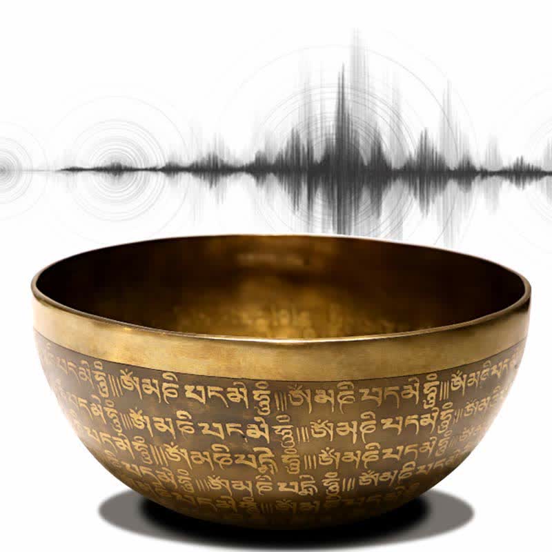 Ciotola tibetana Sutra realizzata a mano per la guarigione e la meditazione. Set di ciotole sonore per energia positiva. - image 6