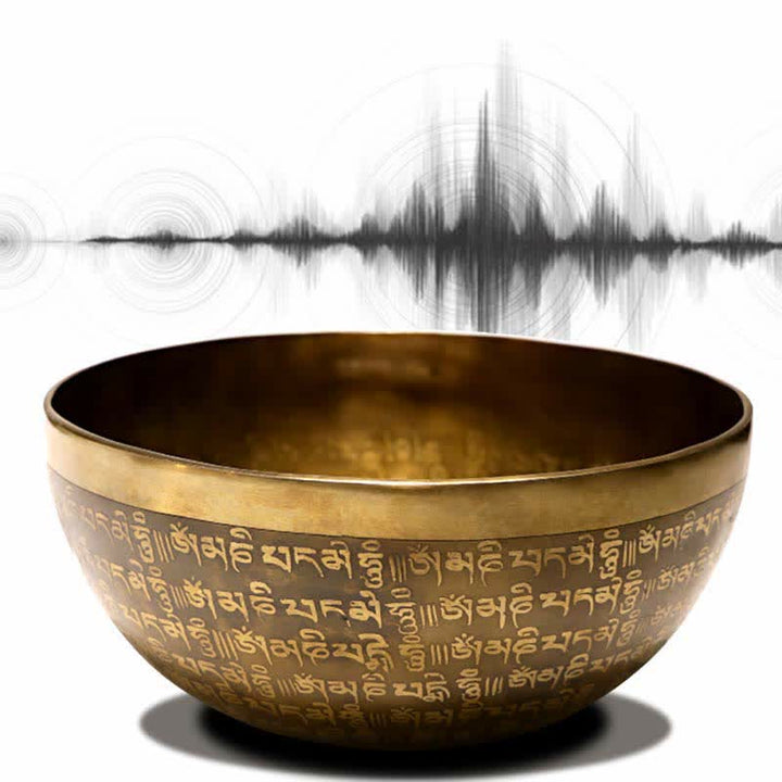 Ciotola tibetana Sutra realizzata a mano per la guarigione e la meditazione. Set di ciotole sonore per energia positiva. - image 6