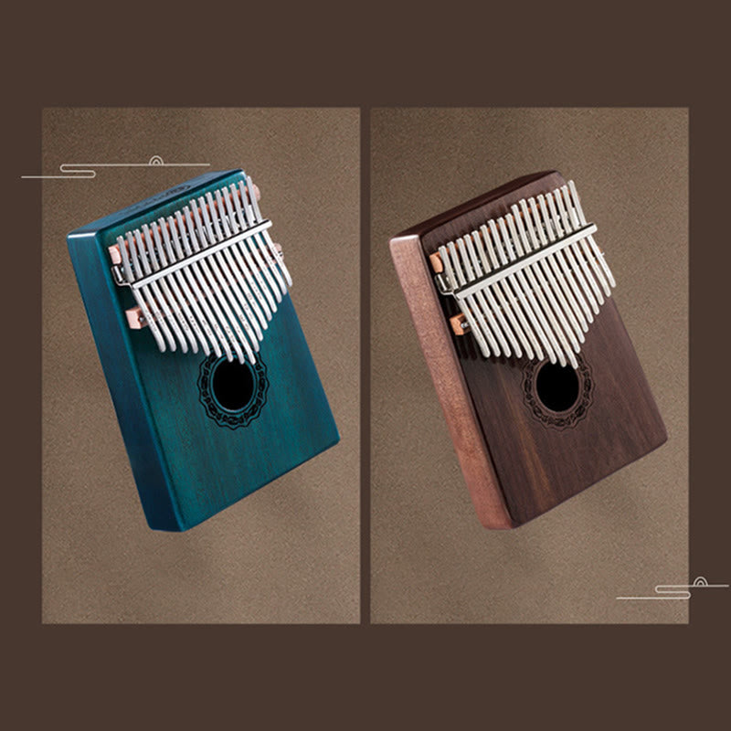 Buddha Stones Kalimba 17 tasti Thumb Piano in mogano Acacia Noce Pianoforte portatile per dita