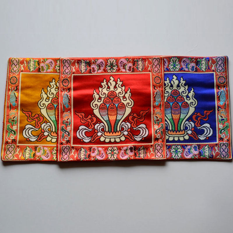 Buddha Stones Preghiera Altare Tappetino Guarigione Meditazione Vajra Simboli di Buon Auspicio