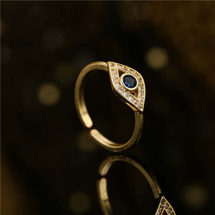 Anello di rame con benedizione per protezione dal malocchio Buddha Stones