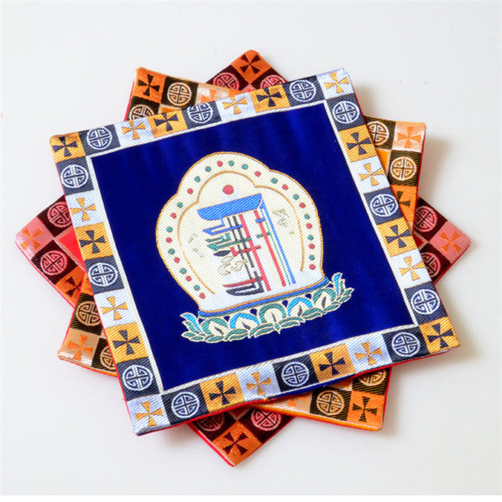 Tappetino da preghiera per altare Man-Bcu Kalachakra Meditazione curativa Tappetino Jacquard - image 2