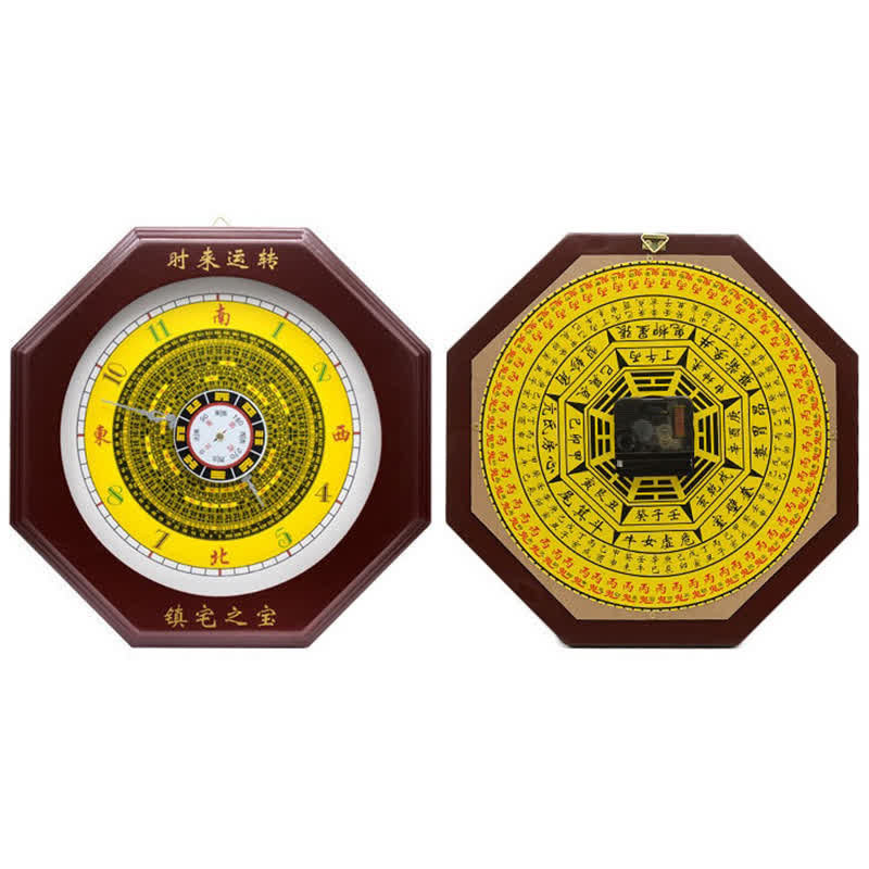 Orologio da parete con mappa energetica Feng Shui Bagua Map Balance - image 9