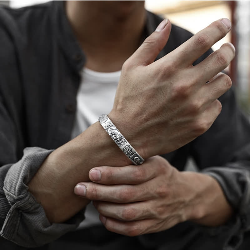 Buddha Stones Bracciale regolabile FengShui Lucky PiXiu Protection - image 7