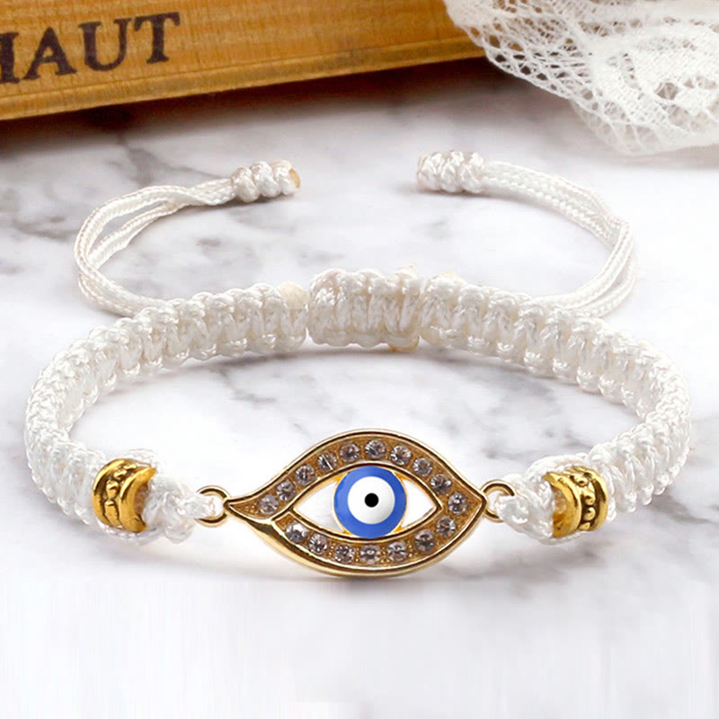 Braccialetto di corda Buddha Stones Evil Eye Keep Away Evil Spirits