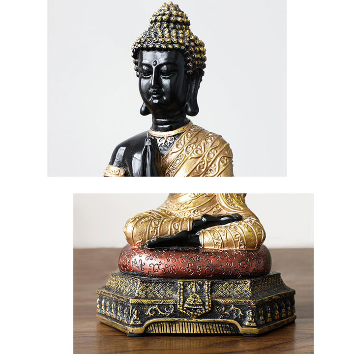 Buddha Stones Statua in resina della compassione del Buddha Decorazione