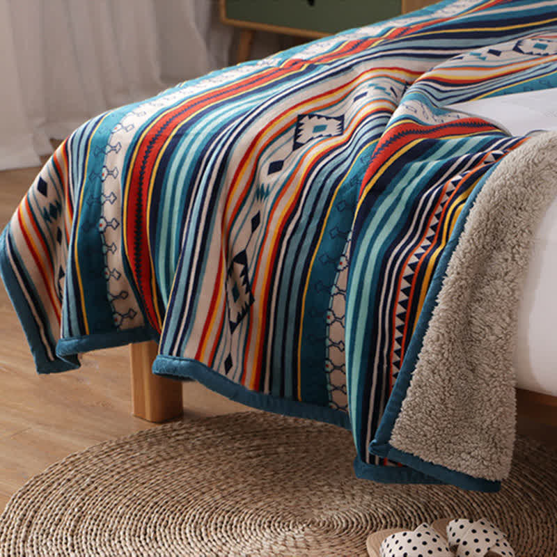 Coperta da letto morbida e calda geometrica Buddha Stones - image 18