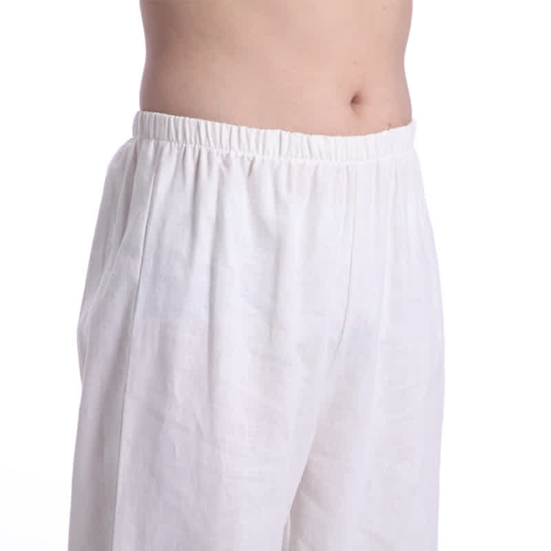 Buddha Stones Spirituale Zen Meditazione Preghiera Pratica Cotone Lino Abbigliamento Uomo Set - image 16