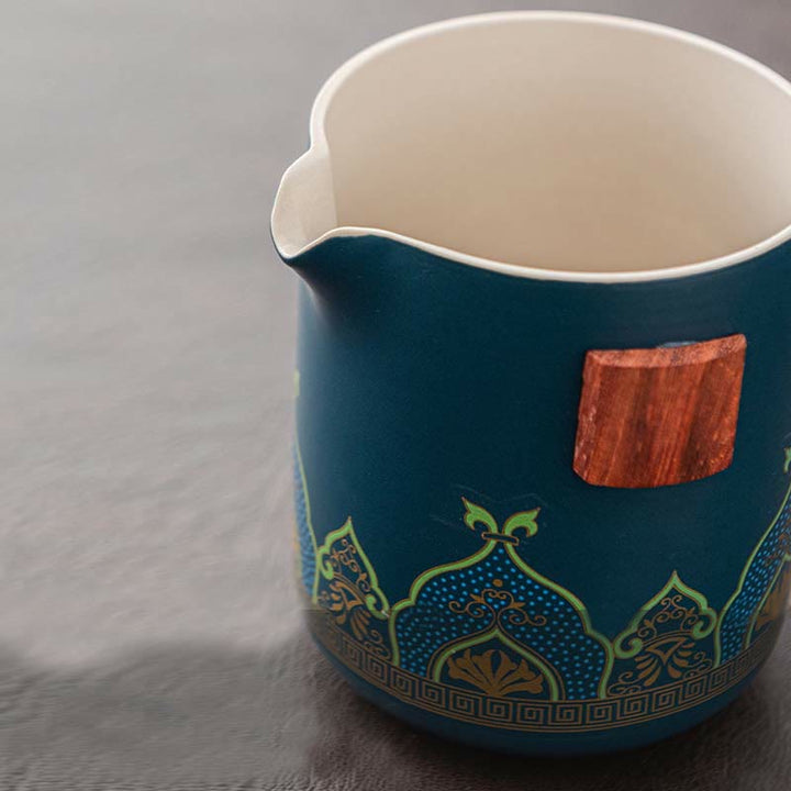 Buddha Stones Flower Chinese Gongfu Teiera in ceramica portatile Set da tè da viaggio all'aperto - image 3