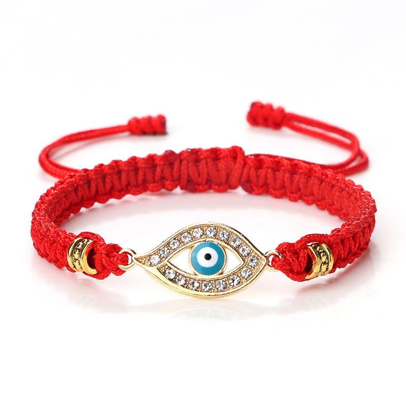 Braccialetto di corda Buddha Stones Evil Eye Keep Away Evil Spirits